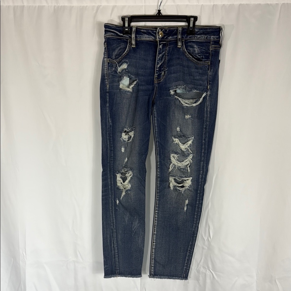 Distressed Blue Women's Jeans